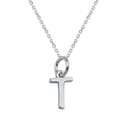 Sterling Silver Alphabet Initials Charms Necklace - Capsul