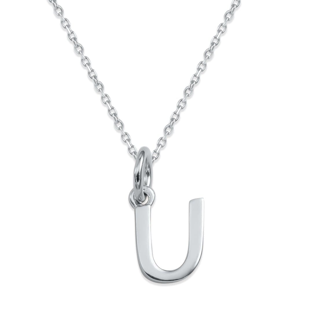 Sterling Silver Alphabet Initials Charms Necklace - Capsul
