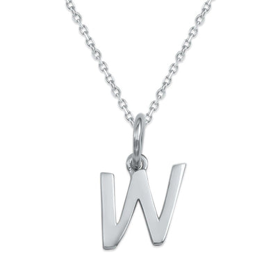 Sterling Silver Alphabet Initials Charms Necklace - Capsul