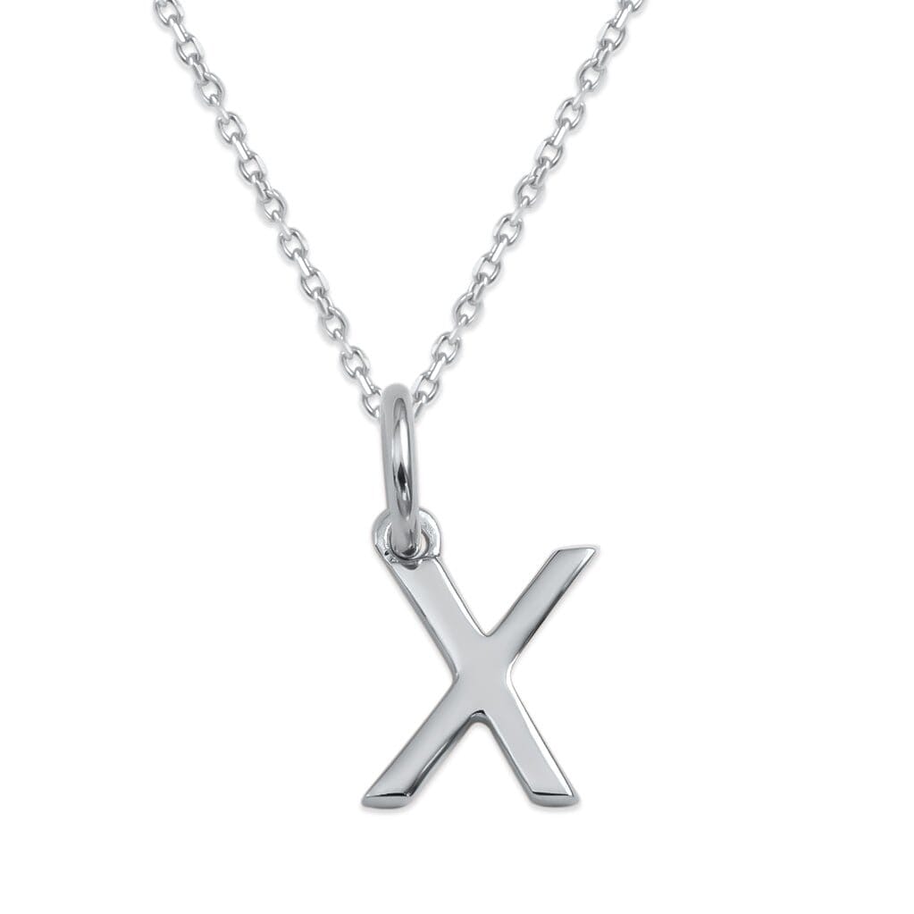 Sterling Silver Alphabet Initials Charms Necklace - Capsul
