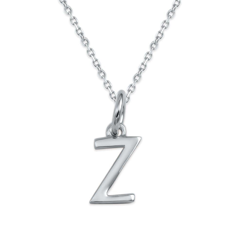 Sterling Silver Alphabet Initials Charms Necklace - Capsul