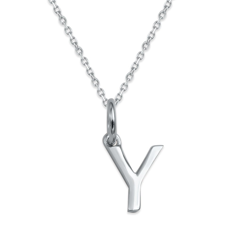 Sterling Silver Alphabet Initials Charms Necklace - Capsul